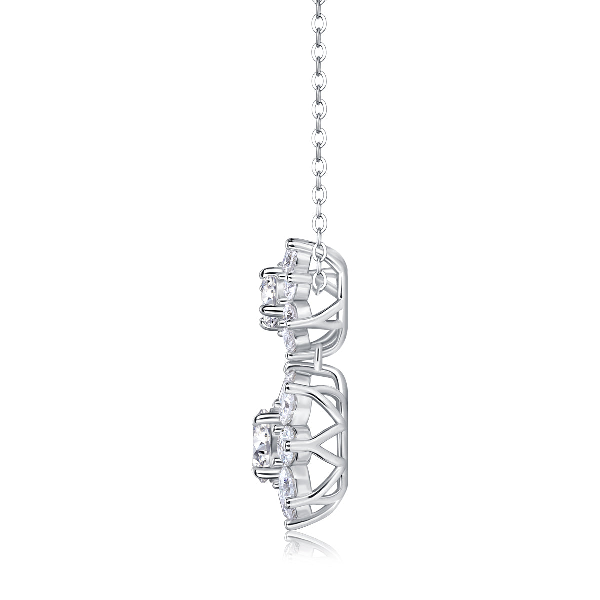 Sunshine Flower Language - A Fashionable And Trendy Necklace Pendant Set With Top-quality Moissanite S925 Silver And Platinum Plating Can Be Tested With A Diamond Pen