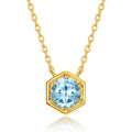 Twelve Birthstone S925 Silver Simple Necklace