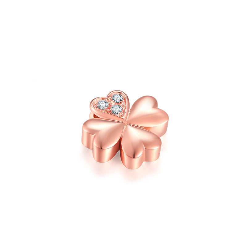 The Fortuna Clover Necklace — 18K Rose Gold