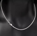 S925 Sterling Silver Plated Chain Necklace For Men