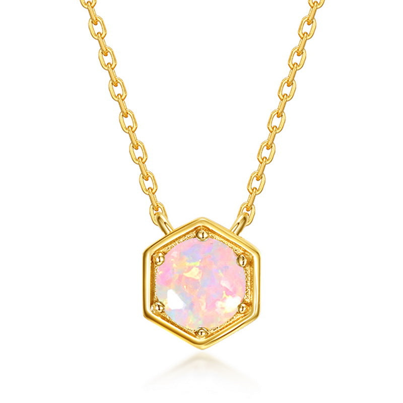 Twelve Birthstone S925 Silver Simple Necklace