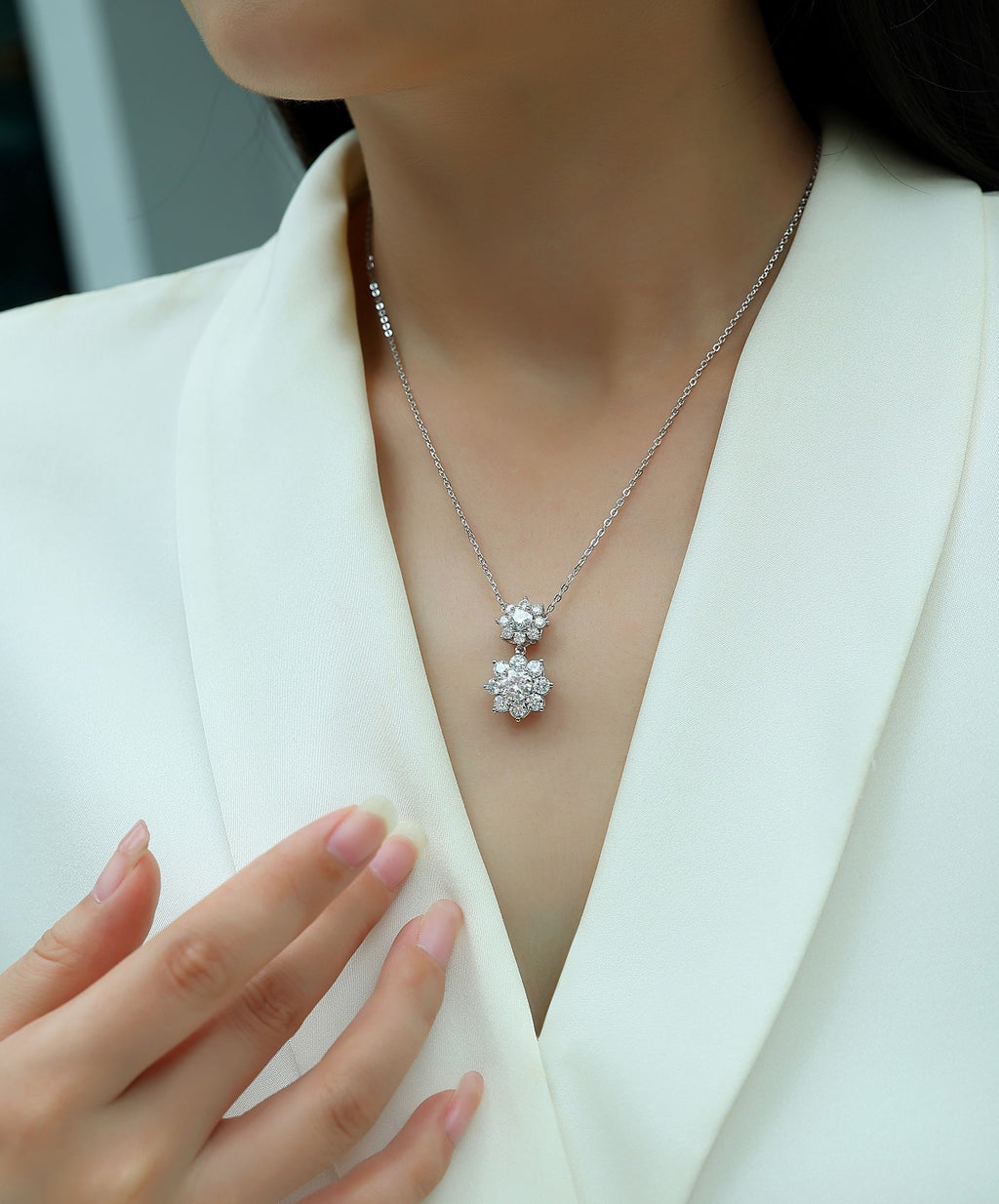 The Elysian Moissanite Set — Platinum Plated