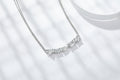 The Galaxy Moissanite Pendant — Sterling & Platinum