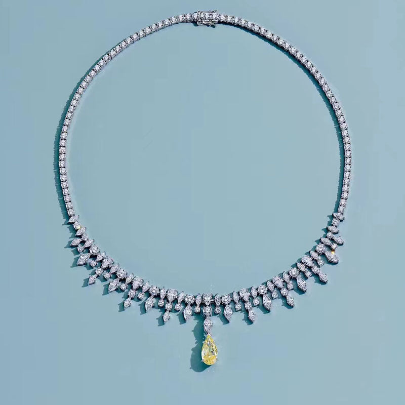 The Classic Sterling Diamond Collar