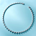 The Eternity Diamond Halo Necklace