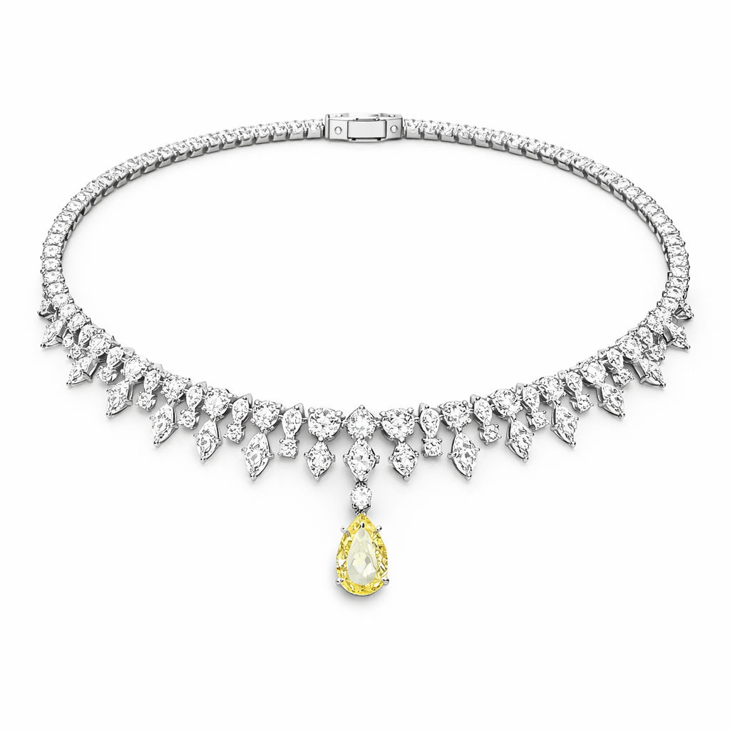 The Classic Sterling Diamond Collar